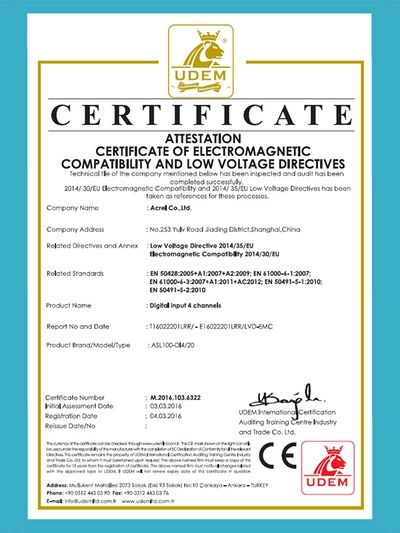 CE untuk ASL100-DI4-20