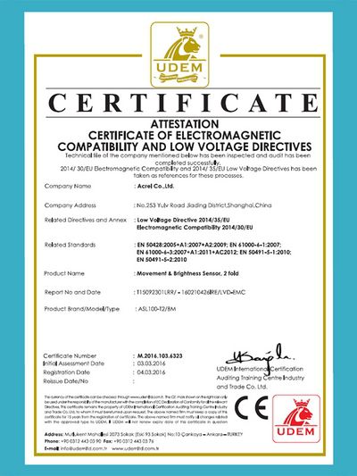 CE untuk ASL100-T2-BM